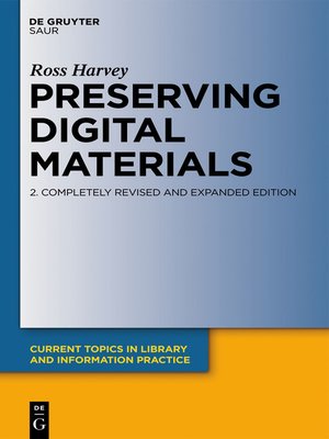 cover image of Preserving Digital Materials